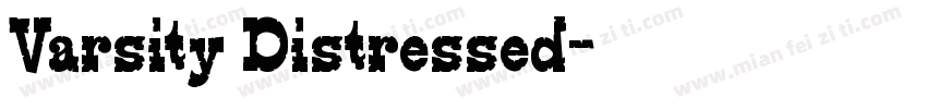 Varsity Distressed字体转换